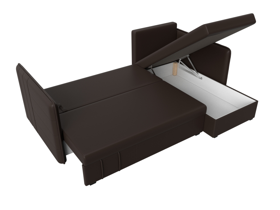 Диваны угловые в гостиную, Диван угловой Слим универсальный угол, экокожа