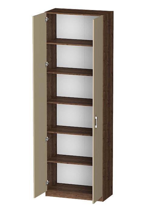 В спальню, Распашной шкаф Лайф с полками 80*40*240 Дуб экспрессив