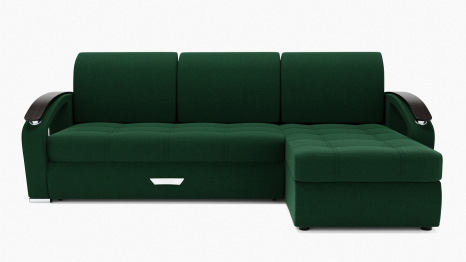 Угловой диван Дубай-1 с оттоманкой ППУ, велюр