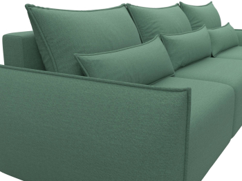 Диван угловой Лига-051 НПБ Лонг угол универсальный, рогожка Амур