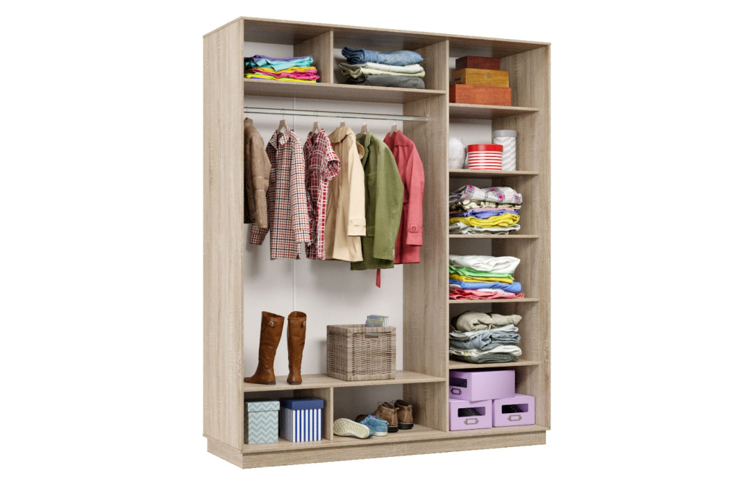 Шкафы-купе 3-х дверные, Шкаф-купе Премьер Лайт 22 (11;11;11) трехдверный