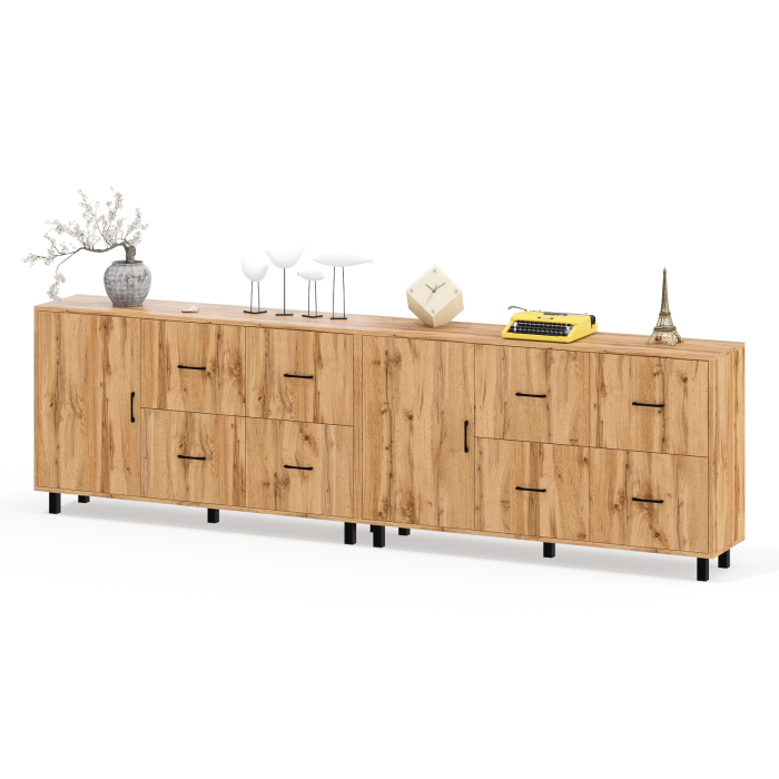 ТВ-тумбы, Два комода-тумбы с выдвижными ящиками и дверками РВК 125-1504