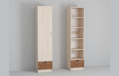 Пенал Бриз МДФ Квадрат (Ясень шимо светлый)