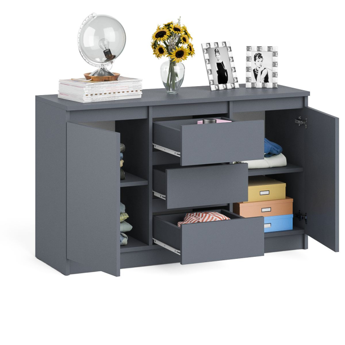 Комоды, Комод-тумба три ящика и две дверки Мори МК1200.3