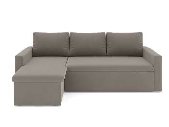 Диван-кровать угловой Турин дельфин, велюр