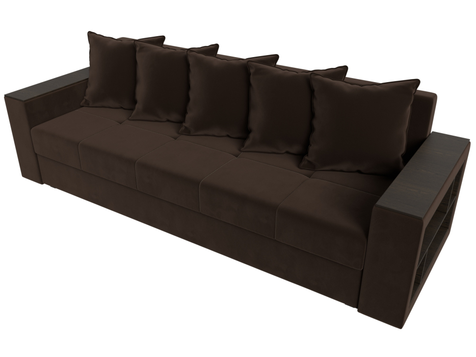 Диваны кровати со спальным местом, Диван прямой Дубай Лайт, микровельвет