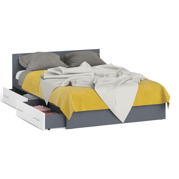 Кровати 140х200, Кровать с ящиками Мори 1400