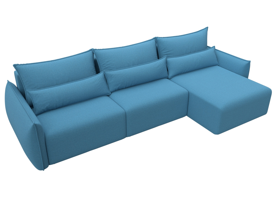 Диваны угловые в гостиную, Диван угловой Лига-051 НПБ Лонг угол универсальный, рогожка Амур