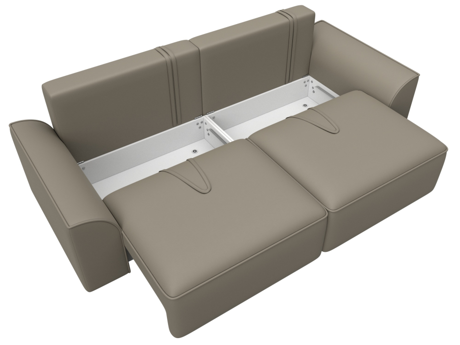 Диваны еврокнижки, Диван прямой Лига-048 НПБ, экокожа GRIFON