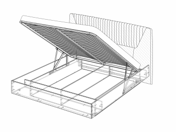 Капри кровать 11 с подъемным основанием 160х200