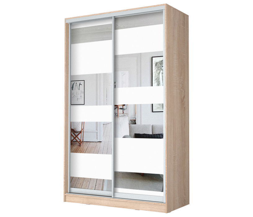 Шкафы-купе, Шкаф купе 2х дверный Белый шагрень 220*170*60