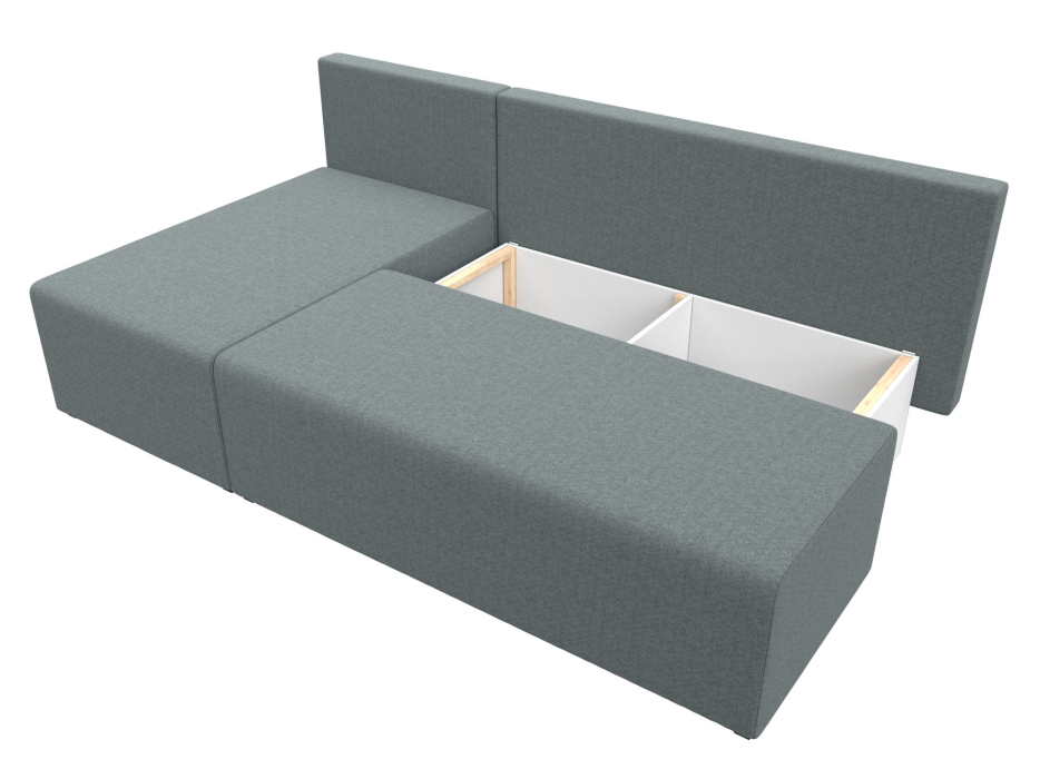 Диваны угловые в гостиную, Диван угловой Поло левый угол, рогожка Амур