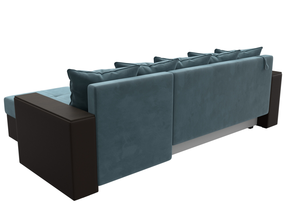 Диваны угловые в гостиную, Диван угловой Дубай Лайт угол универсальный, велюр/экокожа