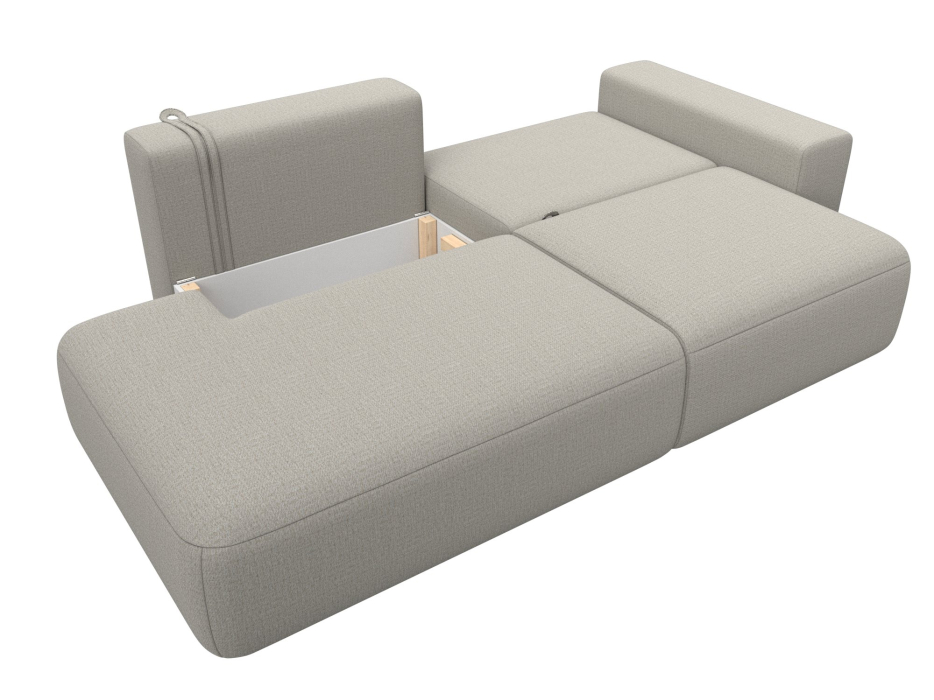 Диваны еврокнижки, Диван прямой Лига-036 НПБ Модерн подлокотник справа, рогожка Амур