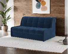 Диваны с ящиком для белья, Диван аккордеон Барон №6 НПБ 140х200 Велюр