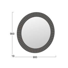 Зеркало навесное Хилтон, исп.2.2, графит матовый