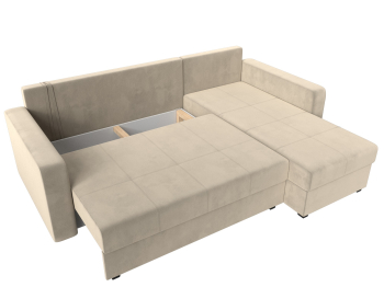 Угловой диван Ливерпуль Лайт правый угол, микровельвет