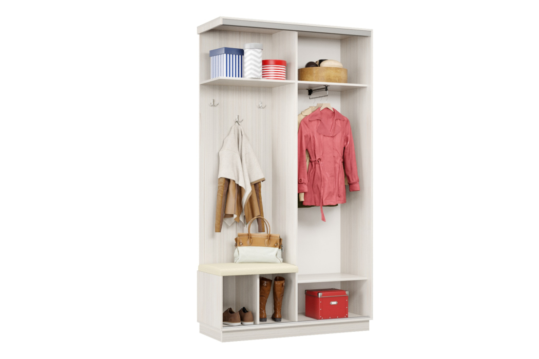 Прихожие, Прихожая Премьер 01 Лайт 11 Левая Мягкая