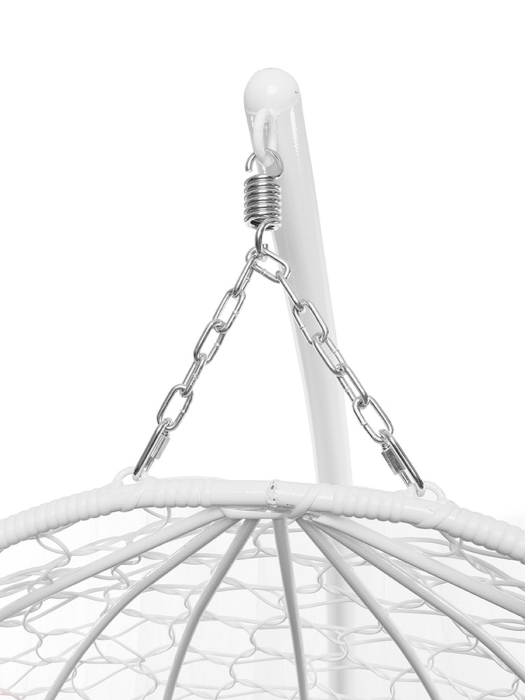 Подвесные кресла, Подвесное кресло ДЛЯ ДВОИХ с ротангом белое