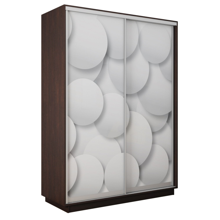 Шкафы-купе 2-х дверные, Шкаф-купе Экспресс 2-х дверный Фотопечать Шары Стекла 120х45х220