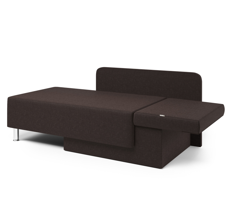 Диваны прямые кухонные, Кушетка Леон правый, рогожка