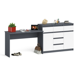 Письменный стол МСП1200.1 с комодом-тумбой на 1200 Мори