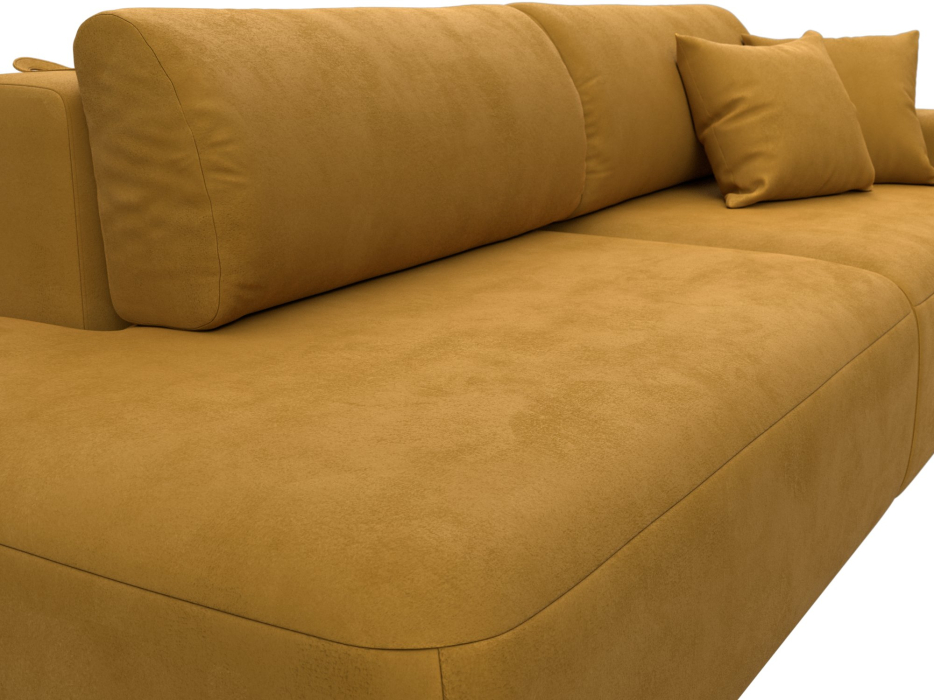 Диваны еврокнижки, Диван прямой Лига-036 НПБ Модерн подлокотник справа, велюр BRUT