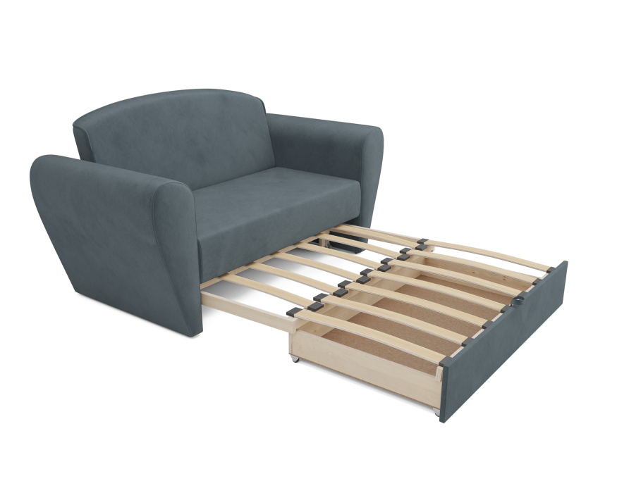 Диваны кровати со спальным местом, Диван прямой выкатной Квартет (Велюр)