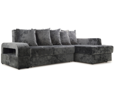 Диваны угловые в гостиную, Угловой диван Марго 1 правый, велюр