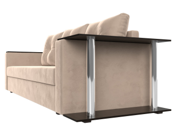 Диван прямой Атланта со столом справа, велюр