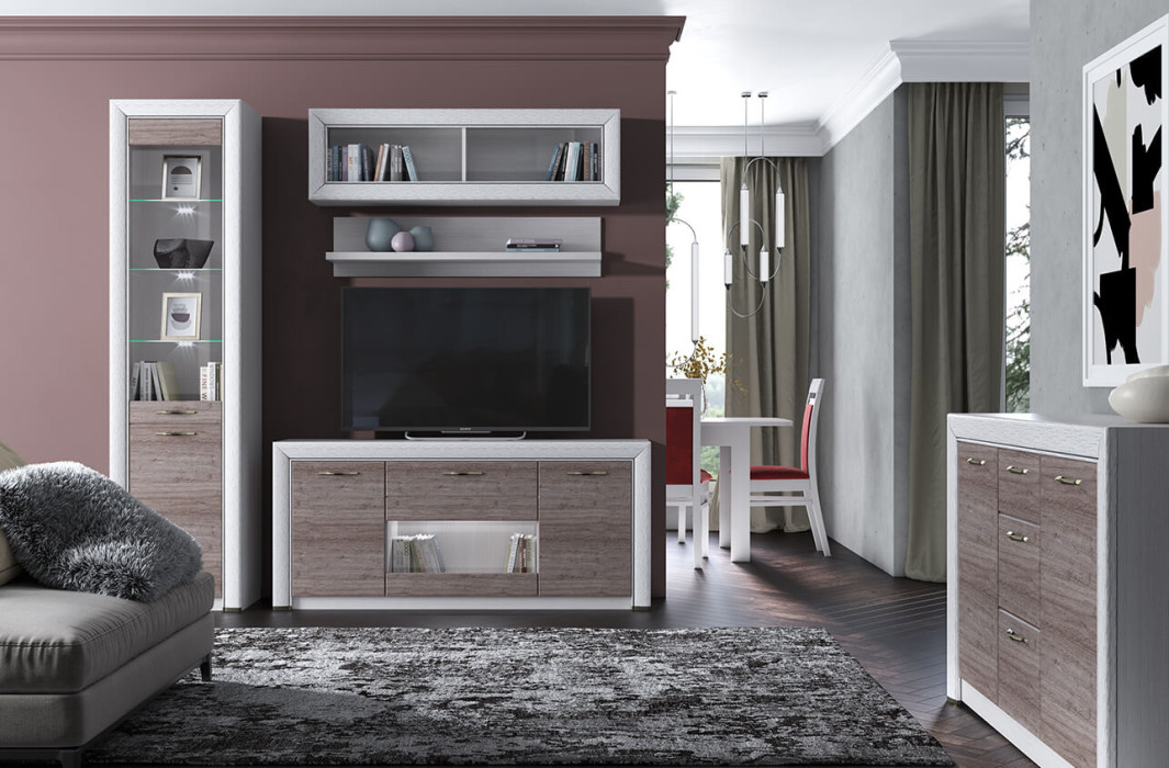 ТВ-тумбы, Тумба RTV 1V2D1S, OLIVIA