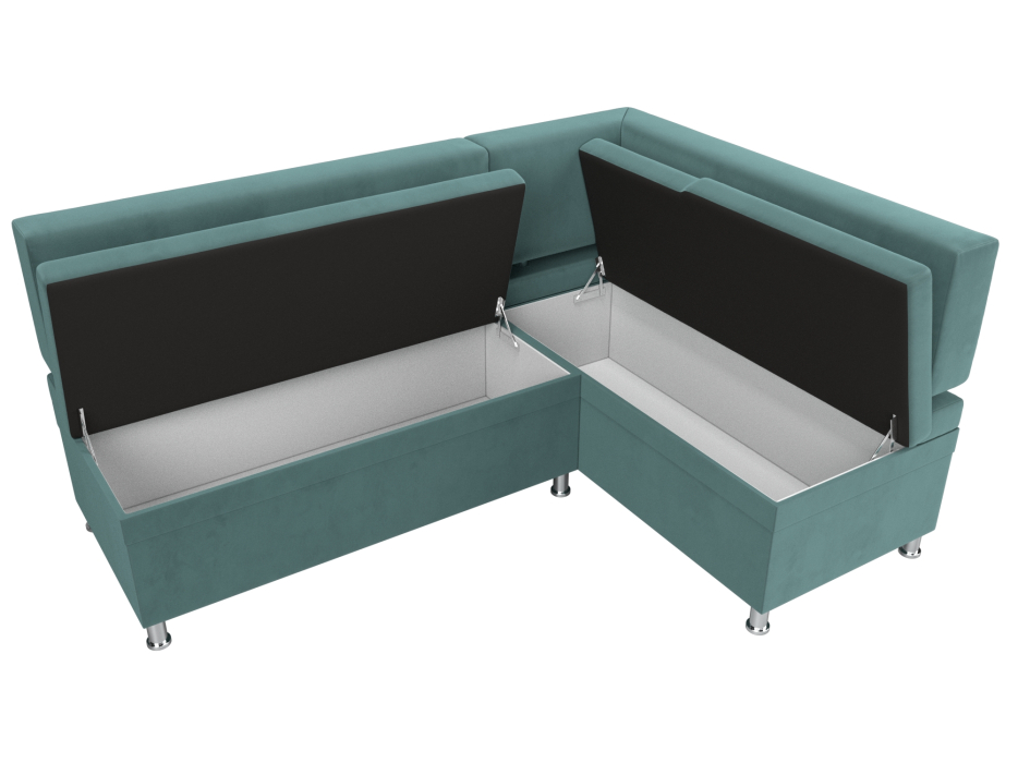 Кухонные уголки, Кухонный уголок Стайл правый угол, велюр