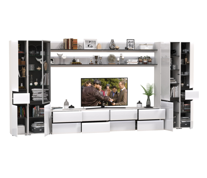 Стенки для гостиной, Сидней мебель для гостиной корпусная комплектация № 120