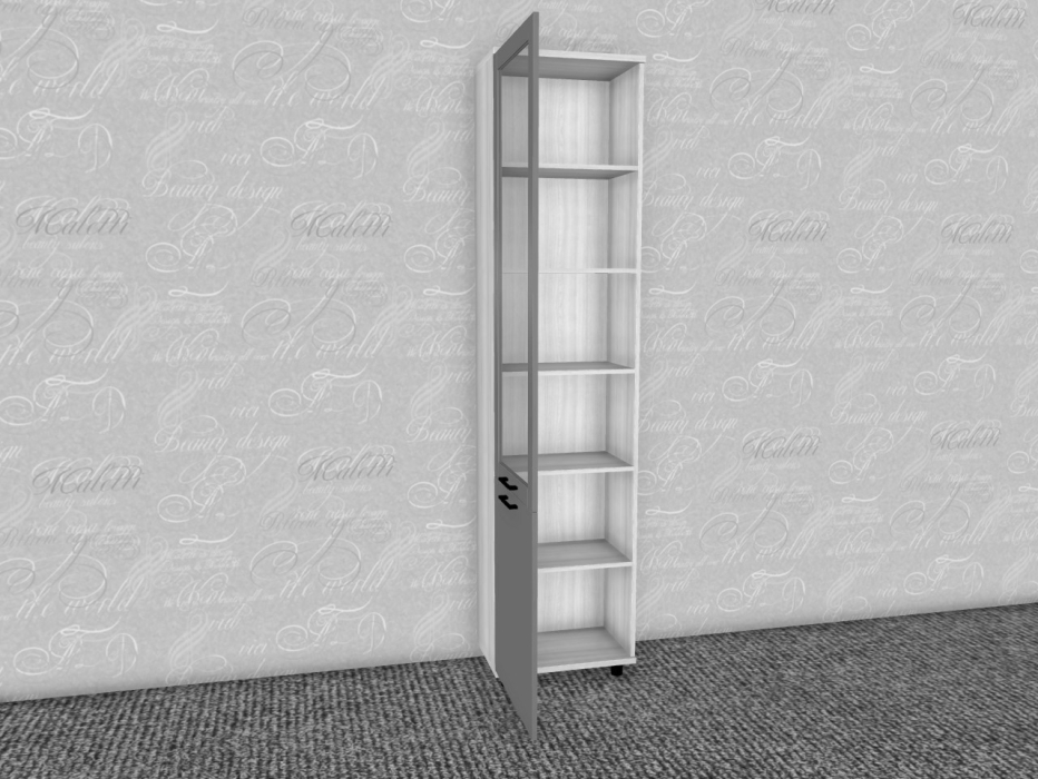 Шкафы пеналы, Модульная система Грейс Шкаф ШК-5043  Снежный Ясень