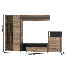 Модульный набор мебели для гостиной Трувор № 89