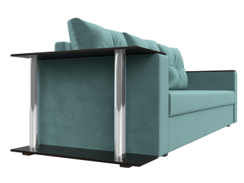 Диван прямой Атланта со столом слева, велюр