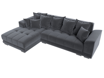 Угловой диван НордСтар левый угол, велюр