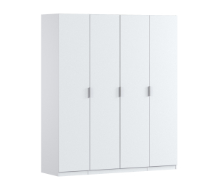 Шкаф четырехдверный Макс 2000 мм, вариант №1 (ЛДСП/МДФ)