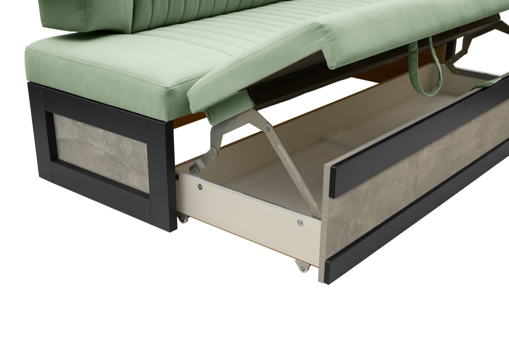 Диваны прямые кухонные, Прямой кухонный диван Парус 181 Ателье светлое