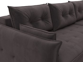 Диван угловой Лига-100 НПБ угол универсальный, велюр SEVEN