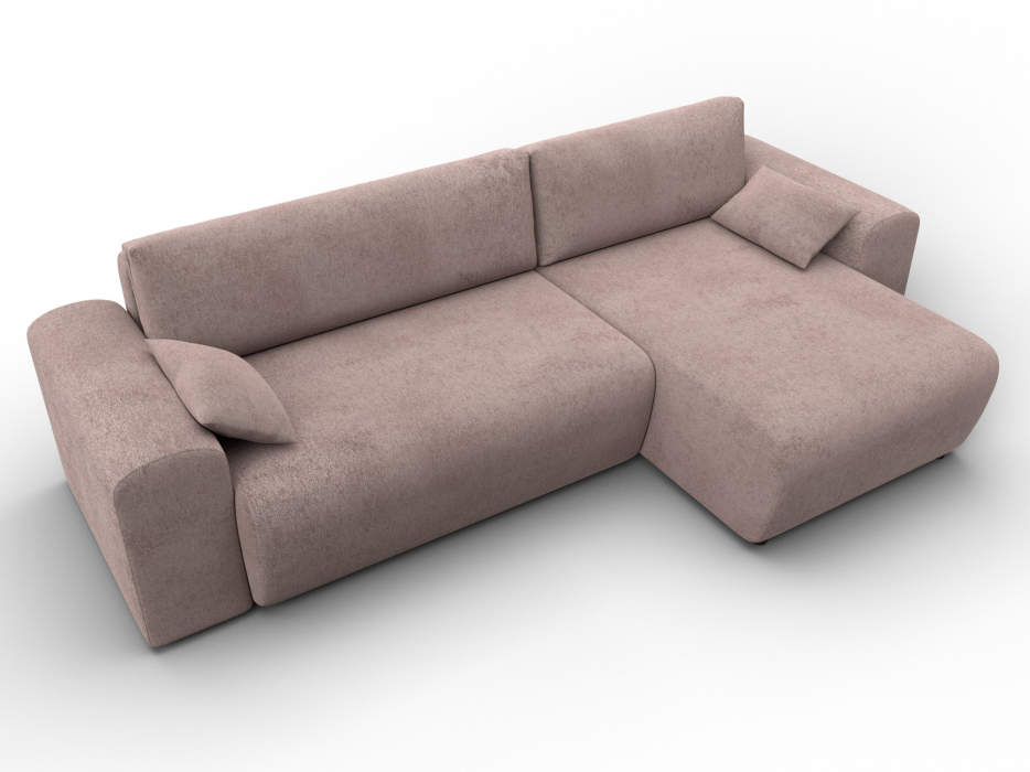 Диваны угловые в гостиную, Диван угловой Лига-099 угол универсальный, велюр TOWER