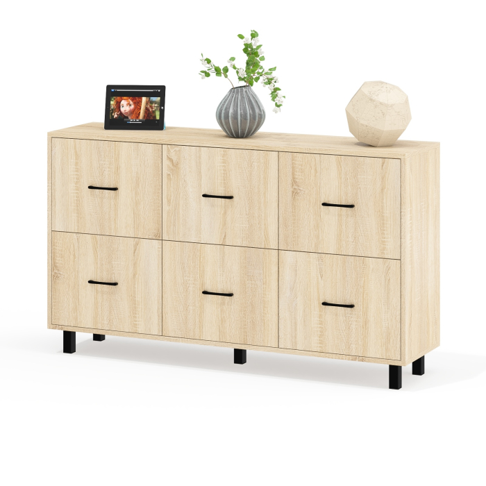 ТВ-тумбы, Комод шесть выдвижных ящиков РВК 127-1504