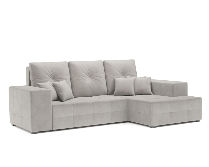 Диваны угловые в гостиную, Диван угловой Монреаль Правый угол (Велюр)