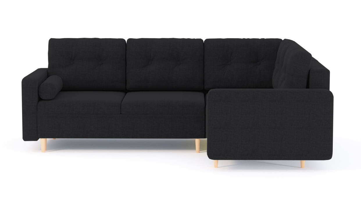 Диваны угловые в гостиную, Диван-кровать угловой еврокнижка-пантограф Белфаст модульный, рогожка