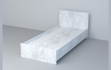 Кровати 90 см, Кровать арт.032 низкий щиток 90