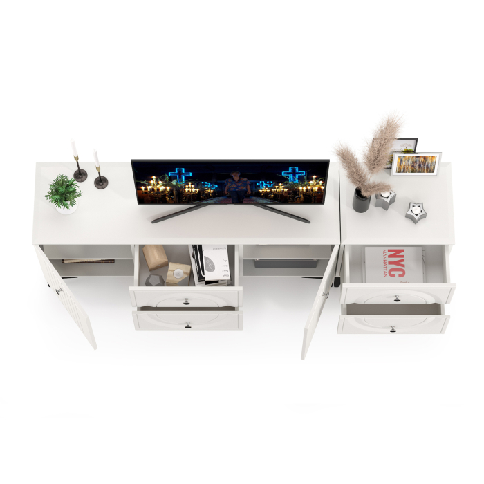 Стенки для гостиной, ТВ-тумба с тумбой с двумя ящиками Валенсия