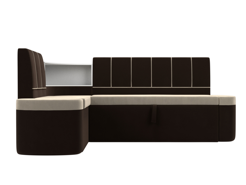 Диваны угловые кухонные, Кухонный угловой диван Тефида левый угол, микровельвет