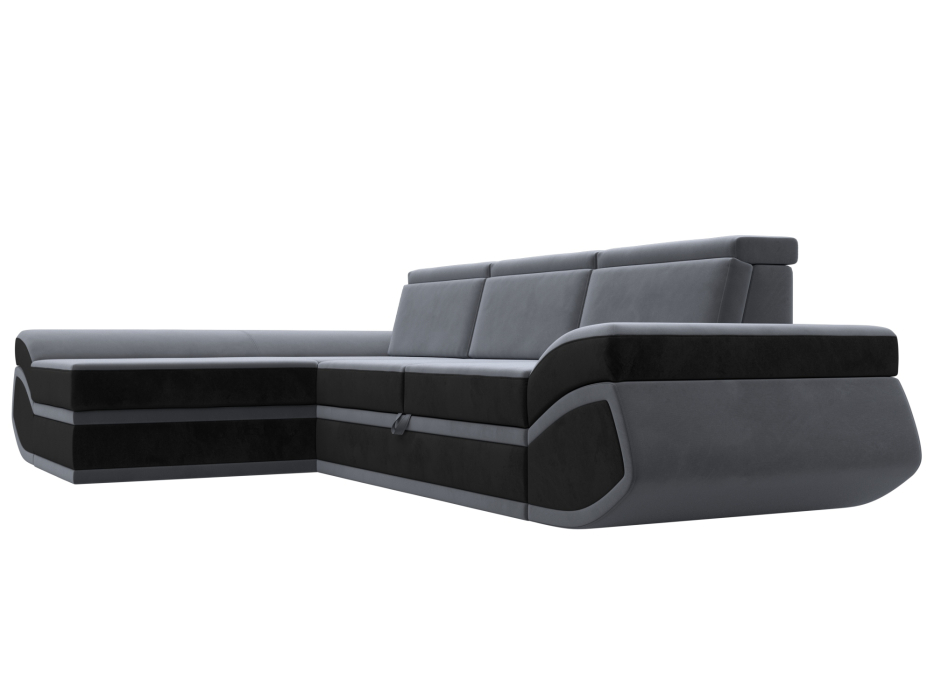 Диваны угловые в гостиную, Диван угловой Лига-032 левый угол, велюр