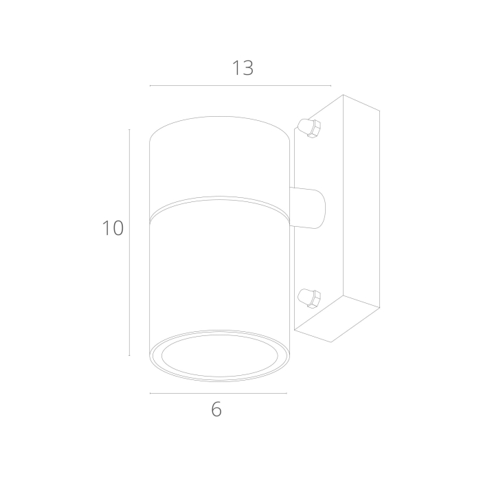 Настенный светильник, Уличный настенный светильник MISTERO 13см