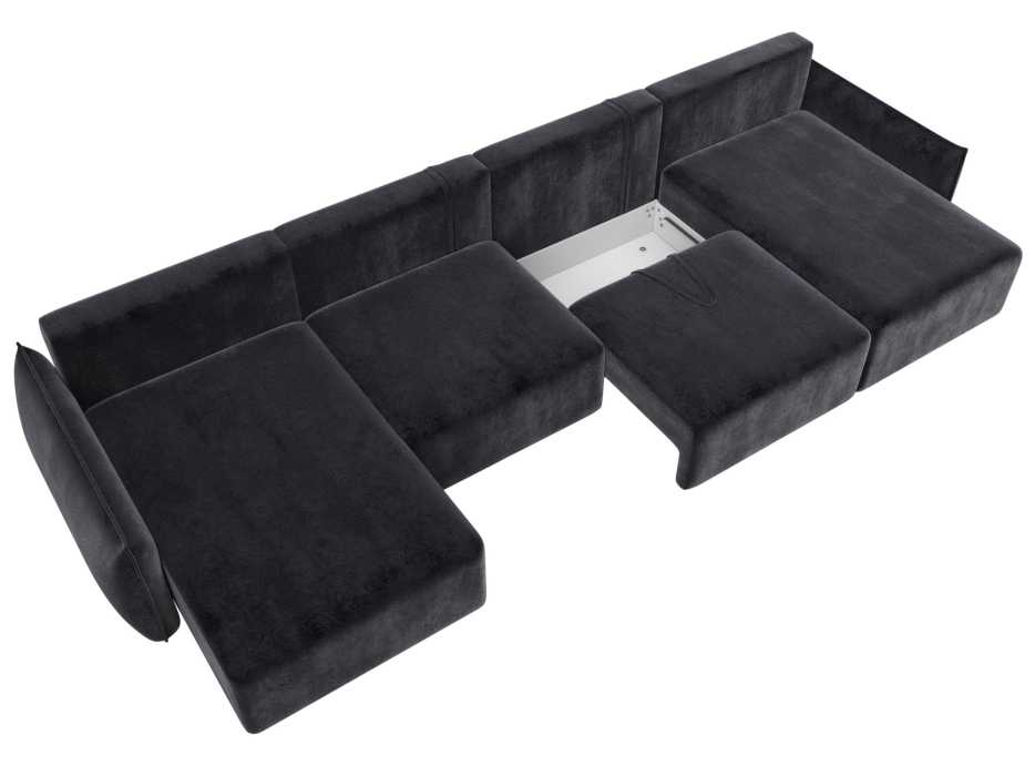 Диваны еврокнижки, Диван П-образный Лига-051 НПБ Лонг, велюр TOWER